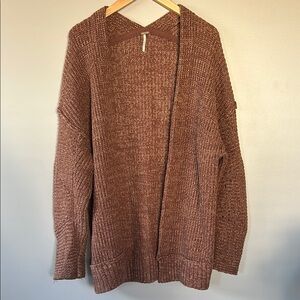 Free People High Hopes Oversized Chunky Knit Cardigann Sweater Sz‎ XS